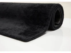 Alfombra de viscosa tejida a mano 250x300 cm Shine Negro Best