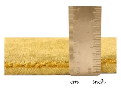 Alfombra De Salón-Alfombra de viscosa tejida a mano 190x290 cm Oro Shine Dorado