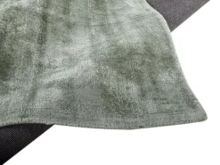 Alfombra de viscosa tejida a mano 250x300 cm Shine Verde Outlet