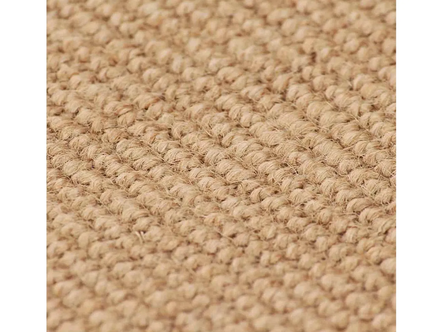 Alfombra de yute con reverso de látex 120x180 cm Natural Beige Discount