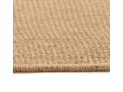 Alfombra de yute con reverso de látex 120x180 cm Natural Beige Discount