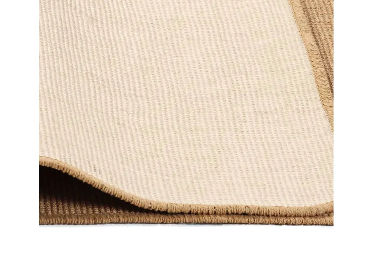 Alfombra de yute con reverso de látex 120x180 cm Natural Beige Discount