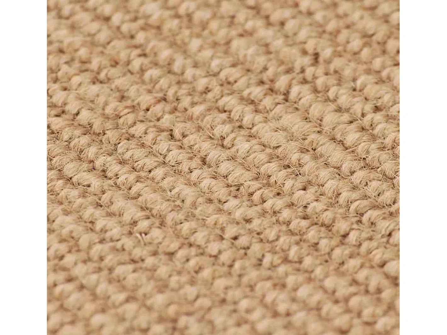 Best Alfombra de yute con reverso de látex 80x160 cm Natural Beige