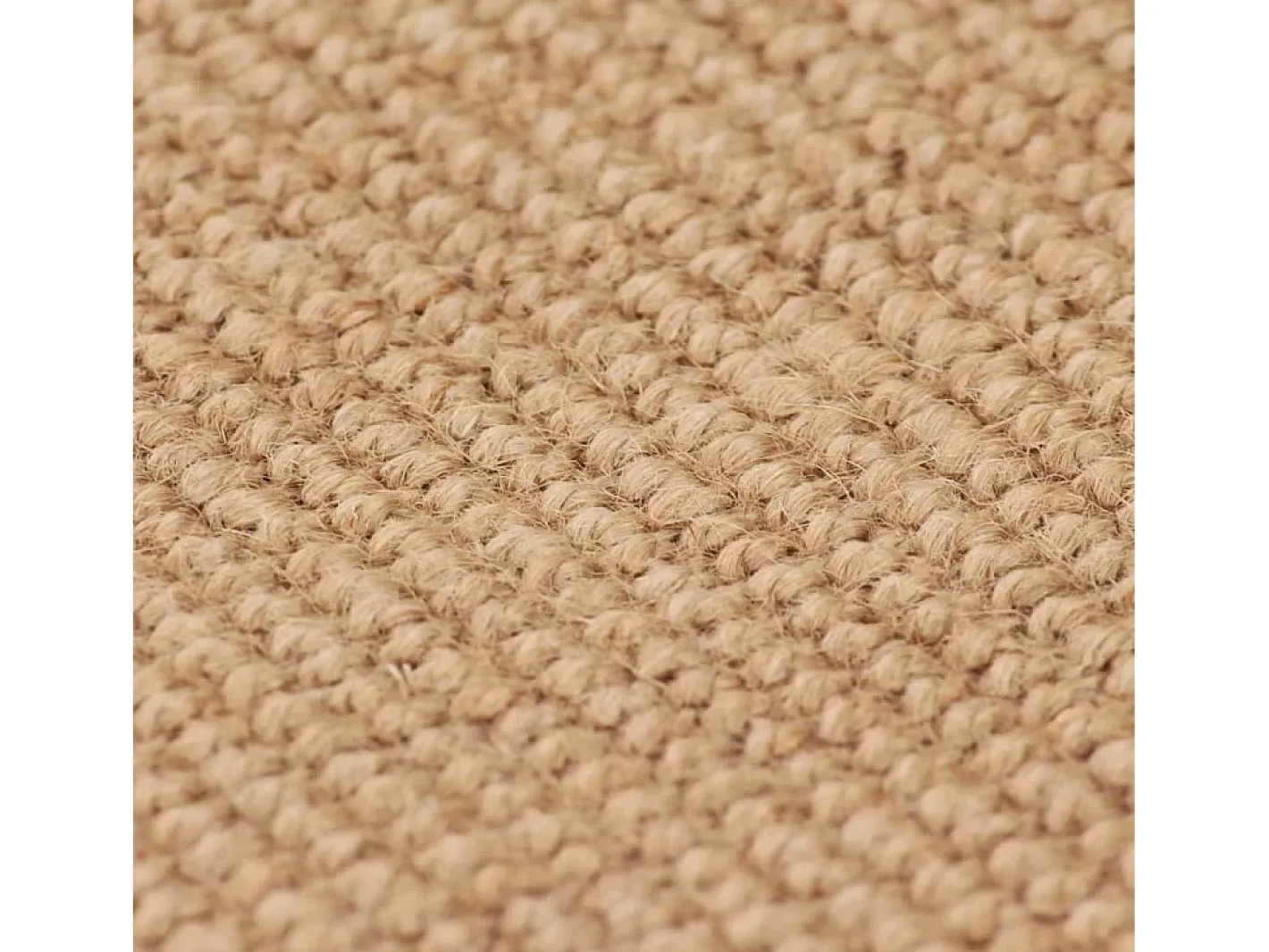 Clicnbuy Alfombra de yute con reverso de latex 160x230 cm natural Beige New
