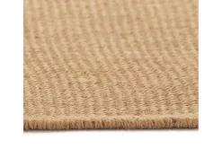 Alfombra De Cocina-Alfombra de yute con reverso de látex 70 x 130 cm Natural Beige