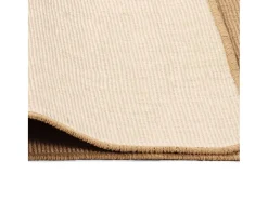 Alfombra De Cocina-Alfombra de yute con reverso de látex 70 x 130 cm Natural Beige