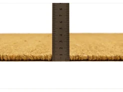 Alfombra De Salón-Alfombra de yute hecha a mano 70x140 cm Oro Forest Dorado