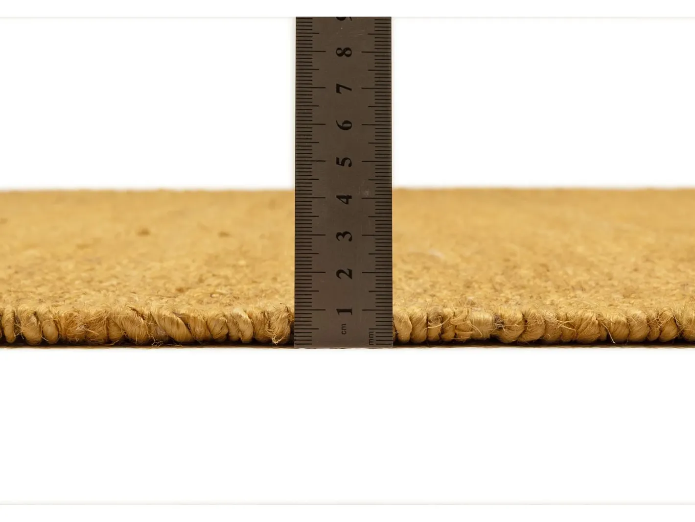 Alfombra De Salón-Alfombra de yute hecha a mano 70x140 cm Oro Forest Dorado