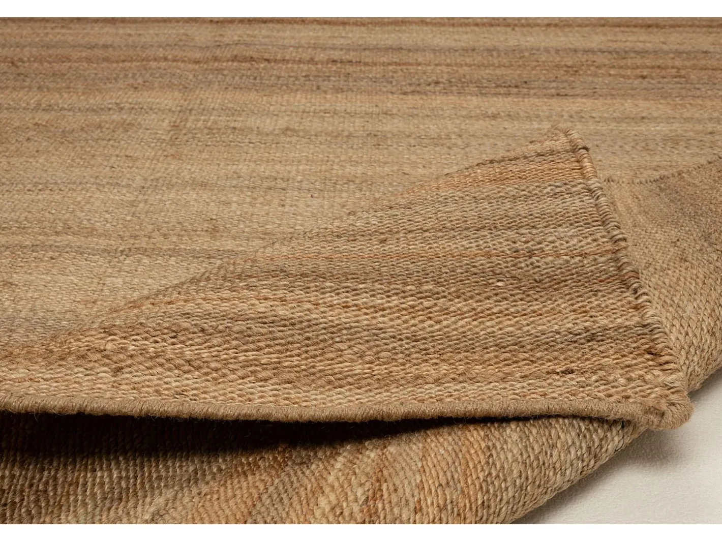 Clearance Alfombra de yute hecha a mano 130x190 cm Naturaleza Forest Color natural claro
