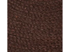 Alfombra de yute hecha a mano redonda 90 cm marrón Marru00f3n Best
