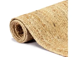 Alfombra de yute natural hecha a mano 120x180 cm Marru00f3n Best