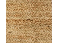 Alfombra de yute natural hecha a mano 160x230 cm Marru00f3n
