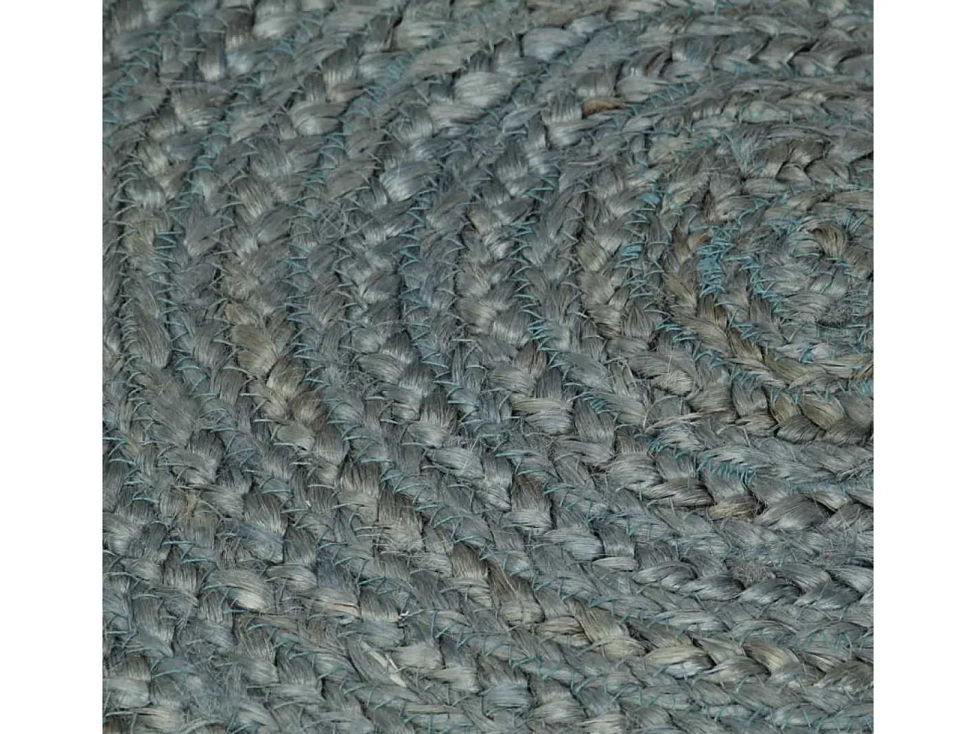 Alfombra de yute tejida a mano redonda oliva 120 cm ES22046 Verde New