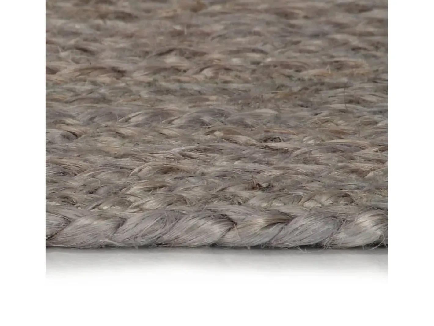 Alfombra de yute tejida a mano redonda 150 cm ES65036 Gris Sale
