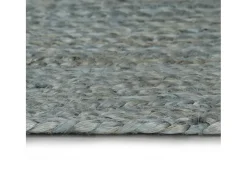 Alfombra De Salón|Alfombra Redonda-Alfombra de yute tejida a mano redonda oliva 90 cm ES47299 Verde