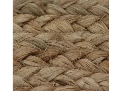 Sale Alfombra de yute trenzado redonda de 90 cm Beige