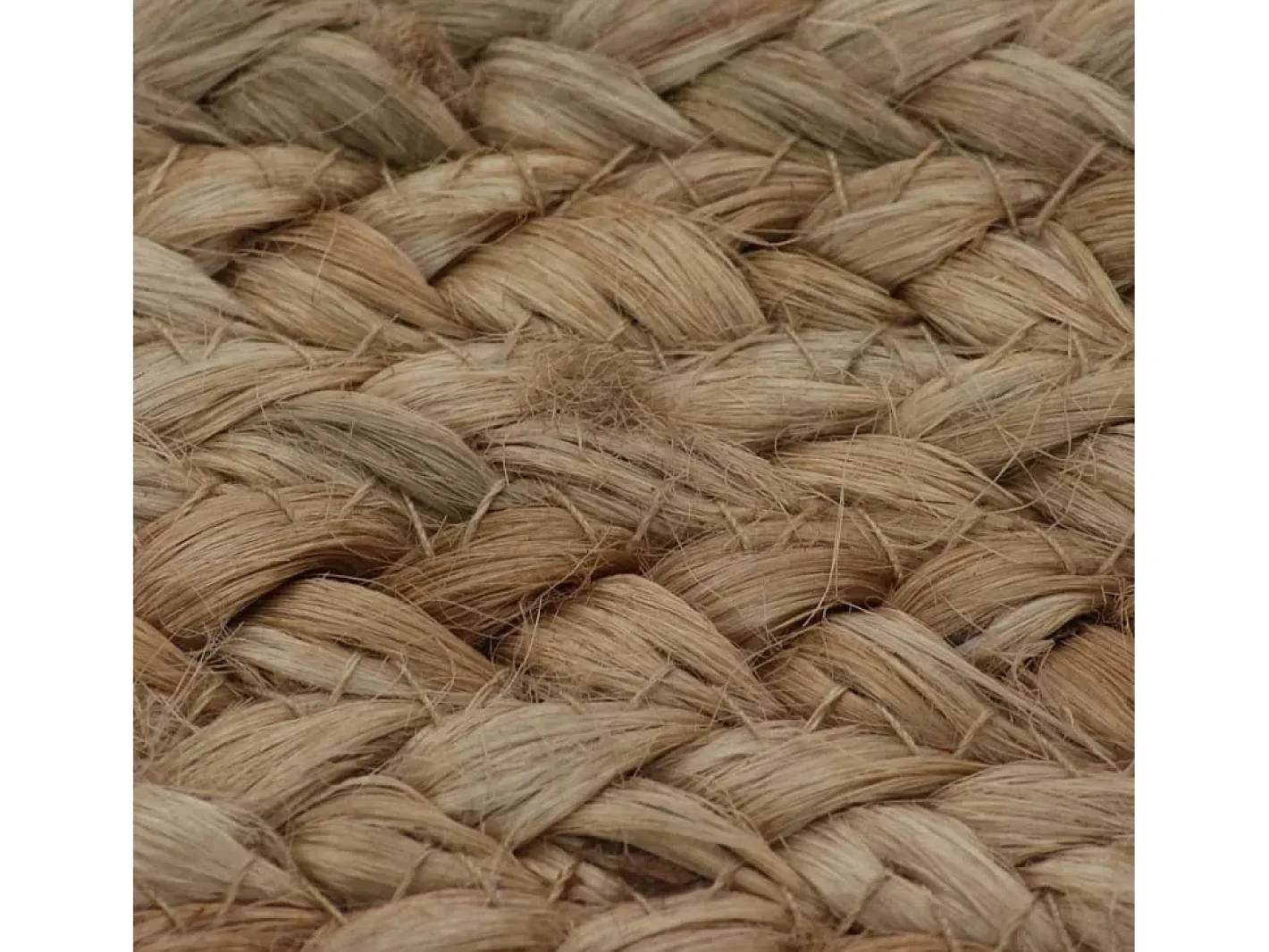 Sale Alfombra de yute trenzado redonda de 90 cm Beige