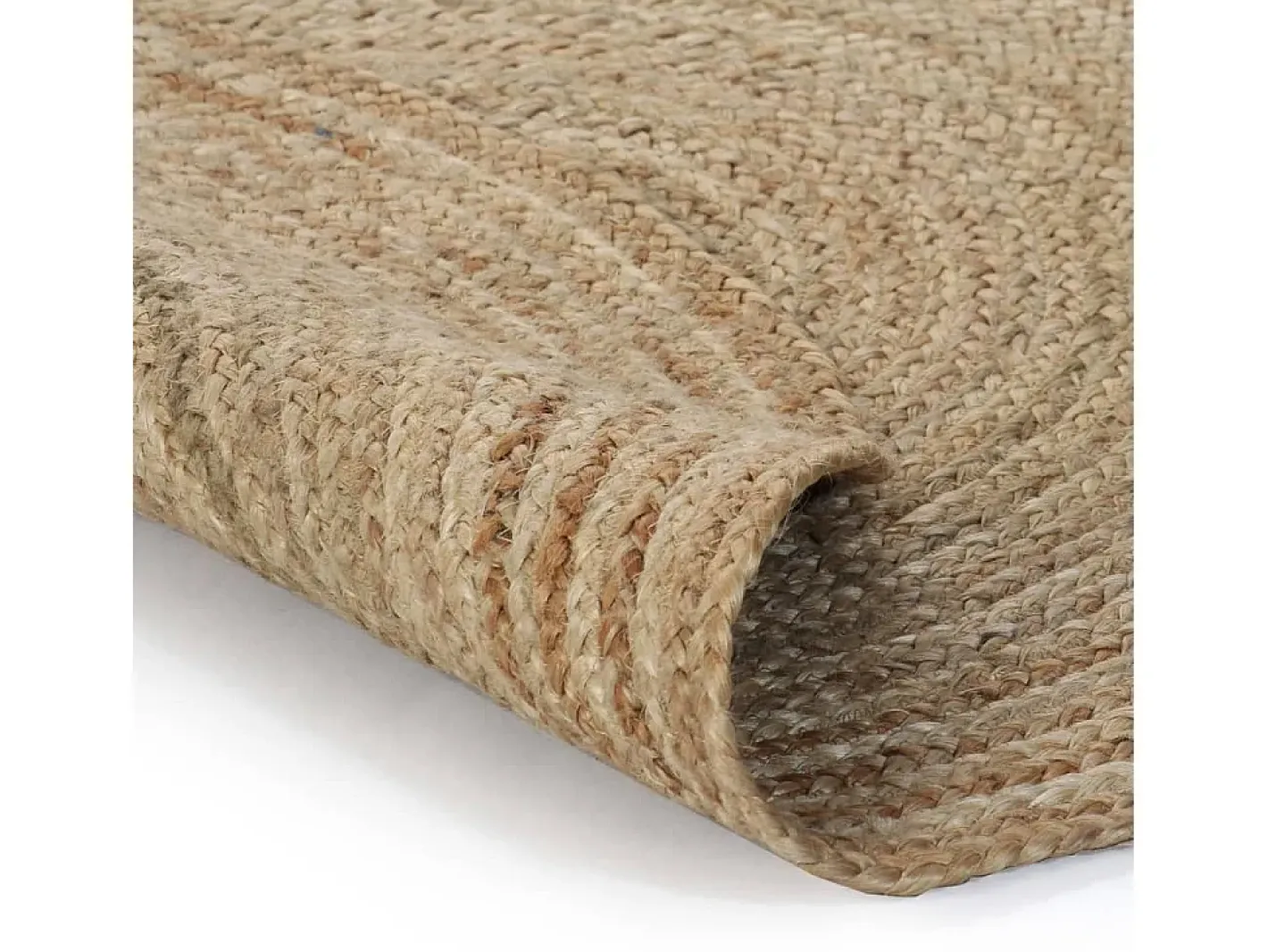 Sale Alfombra de yute trenzado redonda de 90 cm Beige
