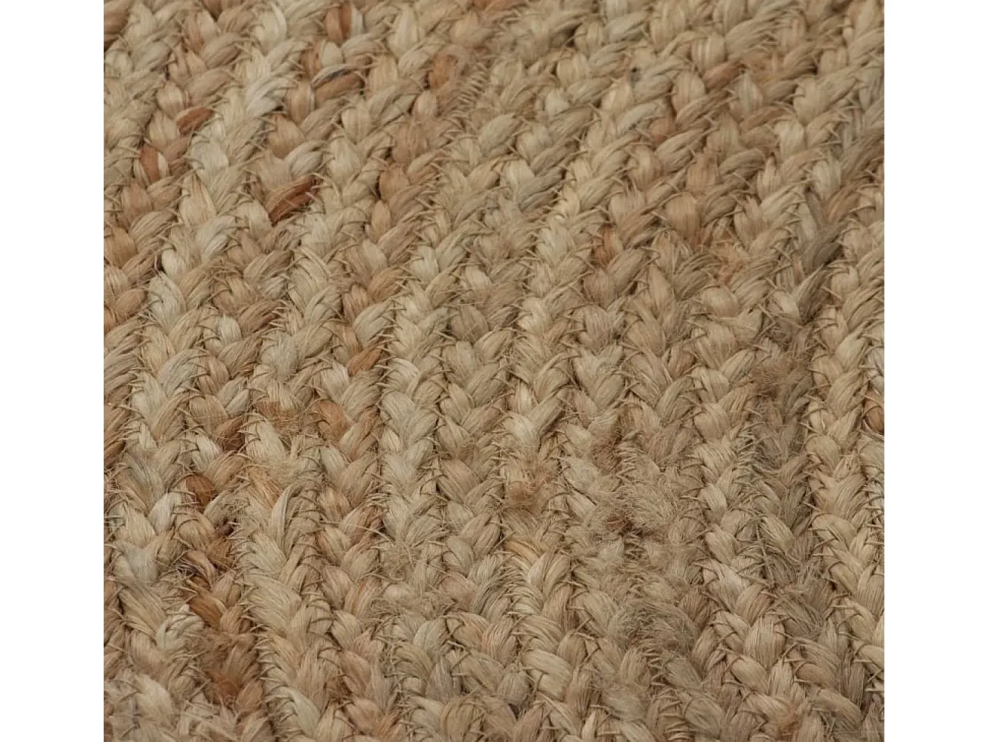Sale Alfombra de yute trenzado redonda de 90 cm Beige