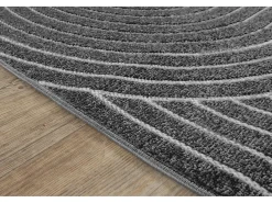 the carpet Alfombra diseño moderno Boho - Antracita - 200 x 280 cm - SANTO PLUS Gris antracita New