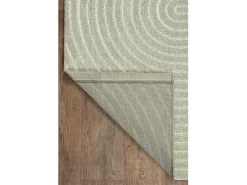 the carpet Alfombra De Exterior-Alfombra diseño moderno Boho - - 140 x 200 cm - SANTO PLUS Verde