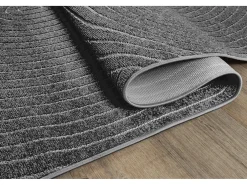 the carpet Alfombra diseño moderno Boho - Antracita - 240 x 340 cm - SANTO PLUS Gris antracita Outlet