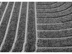 the carpet Alfombra diseño moderno Boho - Antracita - 240 x 340 cm - SANTO PLUS Gris antracita Outlet