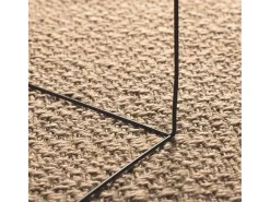 Alfombra De Cocina-Alfombra efecto yute de 120x170 cm, para interior y exterior Marru00f3n
