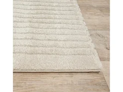 the carpet Alfombra Elisa Diseño Geométrico, , 120 cm, Redondo Beige Online