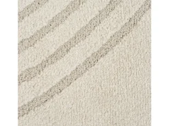Clearance the carpet Alfombra Elisa Diseño Geométrico, , 240 x 340 cm Crema