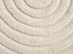 OZAIA Alfombra De Salón-Alfombra en relieve 100% lana tufted a mano motivo abstracto, 200 x 290 cm, , LISANDRA Marfil