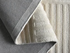 Online OZAIA Alfombra en relieve con motivos de arcos 100% lana - 200 x 290 cm - 2200g/m2 - - ASSINIE Marfil