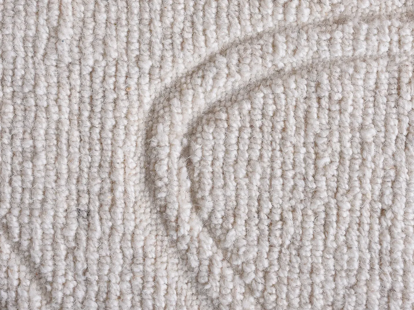 OZAIA Alfombra De Salón-Alfombra en relieve de lana 100% tufted a mano con motivo abstracto, 160 x 230, , CELESTIA Marfil