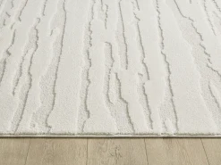 the carpet Alfombra De Salón-Alfombra Everest diseño moderno - - 80 x 300 cm Crema