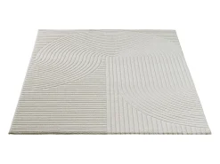 the carpet Alfombra De Salón-Alfombra Everest Modern 3D alto-bajo - - 240 x 340 cm Crema