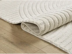 the carpet Alfombra De Salón-Alfombra Everest Modern 3D alto-bajo - - 240 x 340 cm Crema