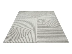 the carpet Alfombra De Salón-Alfombra Everest Modern 3D alto-bajo - - 160 x 230 cm Gris