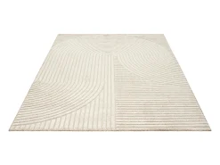Discount the carpet Alfombra Everest Modern 3D alto-bajo - - 80 x 300 cm Beige