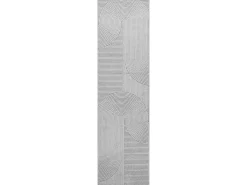 the carpet Alfombra Everest Modern 3D alto-bajo - - 80 x 300 cm Gris Best