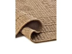 Alfombra exterior - clásico efecto yute - natural - 160 x 230 cm - ACRA Marru00f3n Clearance