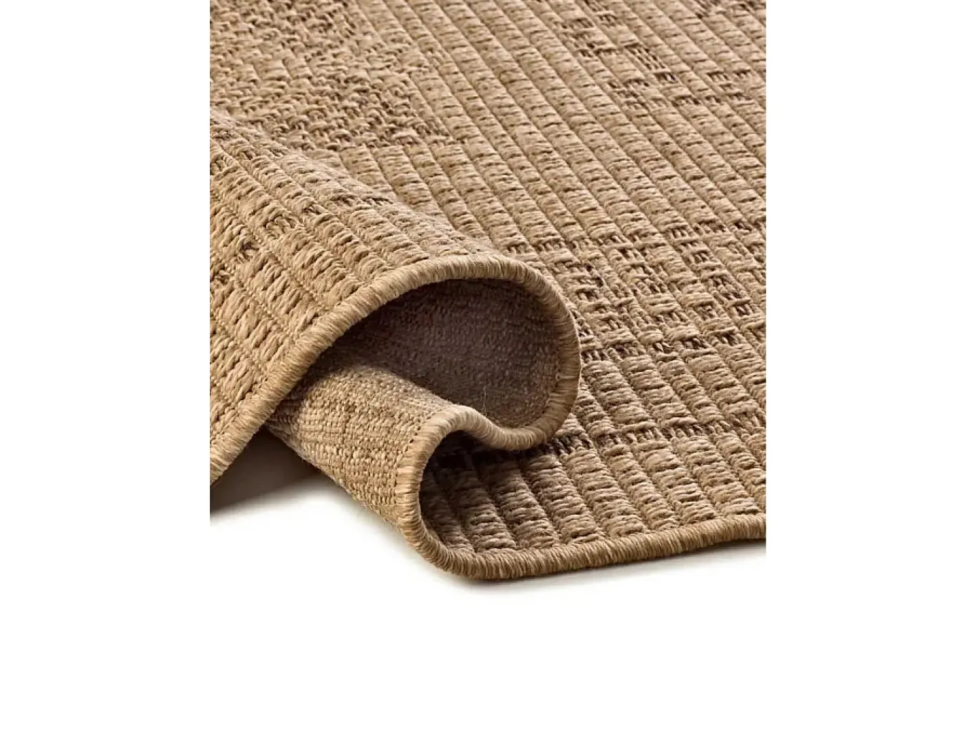 Alfombra exterior - clásico efecto yute - natural - 160 x 230 cm - ACRA Marru00f3n Clearance