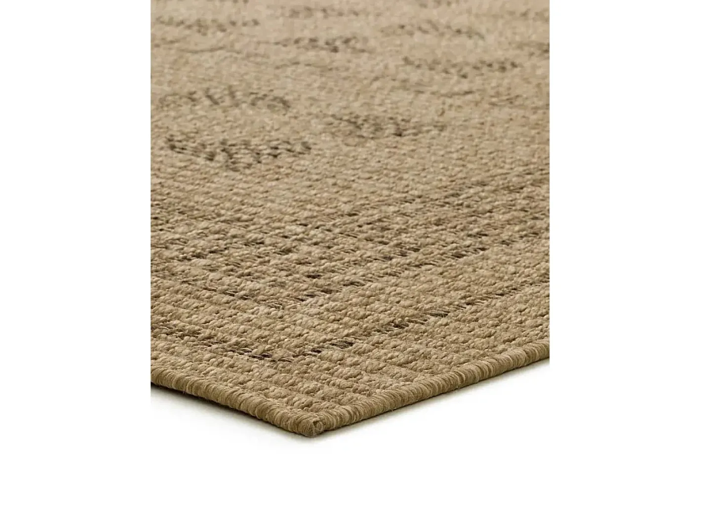 Alfombra exterior - clásico efecto yute - natural - 160 x 230 cm - ACRA Marru00f3n Clearance