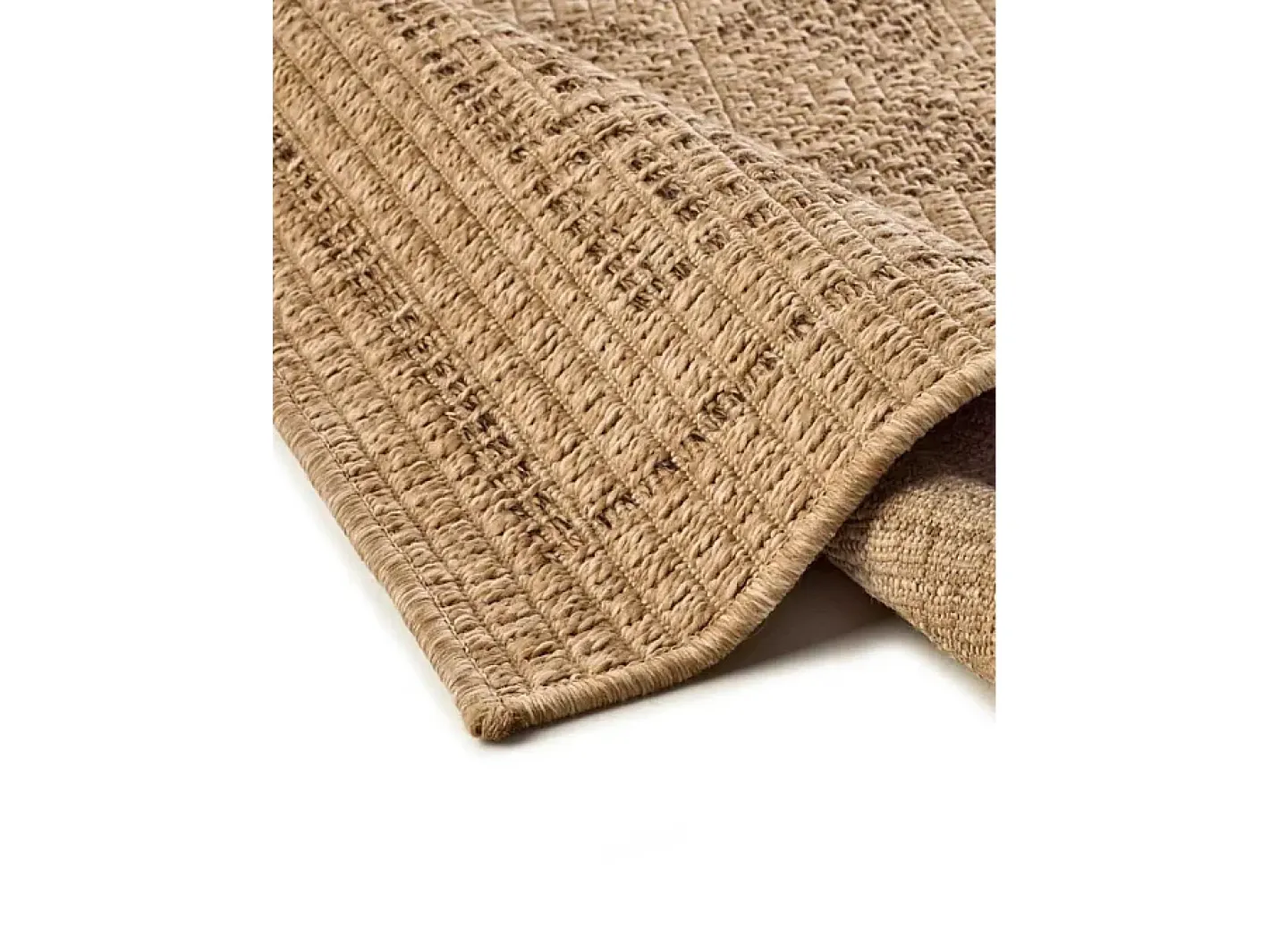 Alfombra exterior - clásico efecto yute - natural - 160 x 230 cm - ACRA Marru00f3n Clearance