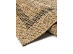 Alfombra De Exterior-Alfombra exterior - efecto yute - natural - 120 x 170 cm - ACRA Marru00f3n