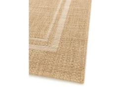 Alfombra exterior - geométrico aspecto yute - - 80 x 150 cm - GUINEA Beige Online