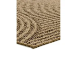 Alfombra De Exterior-Alfombra exterior - geométrico efecto yute - natural - 120 x 170 cm - ACRA Marru00f3n