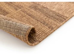 Alfombra exterior - geométrico aspecto yute - natural - 160 x 230 cm - GUINEA Color natural oscuro Clearance