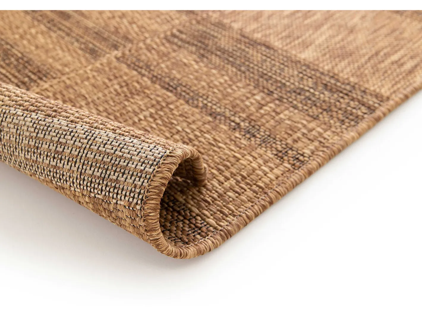 Alfombra exterior - geométrico aspecto yute - natural - 160 x 230 cm - GUINEA Color natural oscuro Clearance