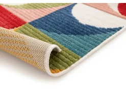 Alfombra De Exterior-Alfombra exterior - geométrico con relieve - - 80 x 150 cm - MILA Multicolor