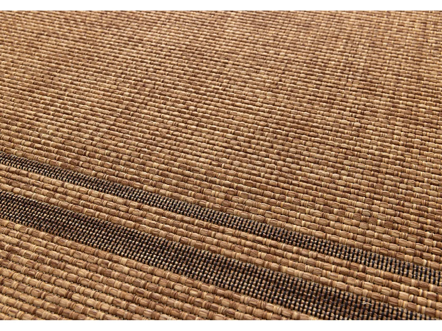 Alfombra exterior - geométrico aspecto yute - natural - 160 x 230 cm - GUINEA Color natural oscuro New